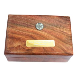 Gamekeepers Cottage gifts Masonic Round Plain Wooden Jewellery Keepsake Storage Box With Free Engraving 231
