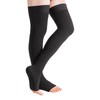 20-30 mmHg Thigh High Compression Socks for Women and Men,Toeless