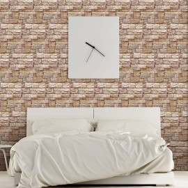 3d Wall Sticker,Brick Foam Wallpaper Pegatina 3d Pared Patron Ladrillo Papel Tapiz 38x35cm 10pcs