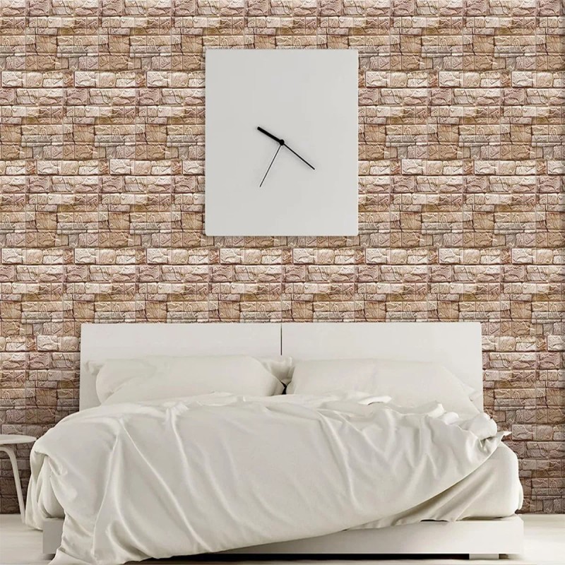 3d Wall Sticker,Brick Foam Wallpaper Pegatina 3d Pared Patron Ladrillo