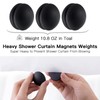 Shower Curtain Weights, Silicone Encased Strong Shower Curtain Magnets, No
