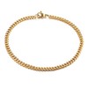 LUXSTAR Curb Chain Anklet, Thin, Hypoallergenic, Stainless Steel, Men's, Women's,