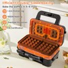 CHEFJOY 3 in 1 Sandwich Maker, 1082W Waffle Maker with