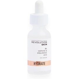 Revolution Skincare London 5% Caffeine and Hyaluronic Acid Under Eye Serum, Reduces Dark Circles Puffiness, Vegan Cruelty-Free, 30ml