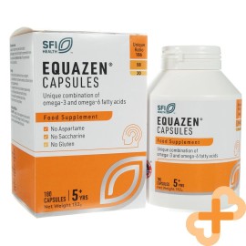EQUAZEN Omega-3-6 Acides Gras Combinaison Supplément Brain Fonction 180 Capsules