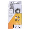 Woods 22575WD Indoor 8-Outlet Power Strip with Built-In Mechanical Timer;