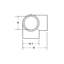 High Logic 37045 Sampo 0.7 inch (19 mm) Stainless Steel Pipe for 0.7 inch (19 mm)