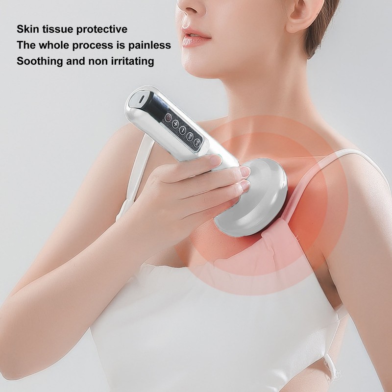 Electric Cupping Machine 6 Suction Gears Sliding Steel Ball Body