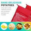 KornaDoz 2 Pack Reusable Microwave Potato Bag, Perfect Baked Potato
