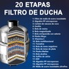Filtro de cabezal de ducha de 20 etapas, con 2