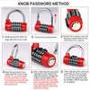 Robust 4-Digit Combination Padlock - Wide Shackle Safety Lock -