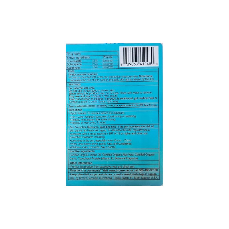 Spf Sunscreen Deep Tanning Carrot Oil Ounces