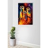 Artley Prints - Adorable Meerkat Family Abstract Canvas Prints -
