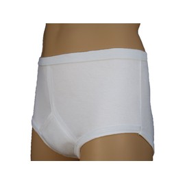 P&S Healthcare White Mens Traditional Y-Front Super Incontinence Brief