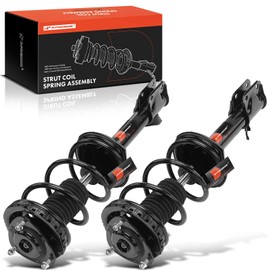 A-Premium Rear Pair (2) Complete Strut and Coil Spring Assembly Compatible with Subaru Impreza 2002, Sedan, 2.5L, Driver and Passenger Side