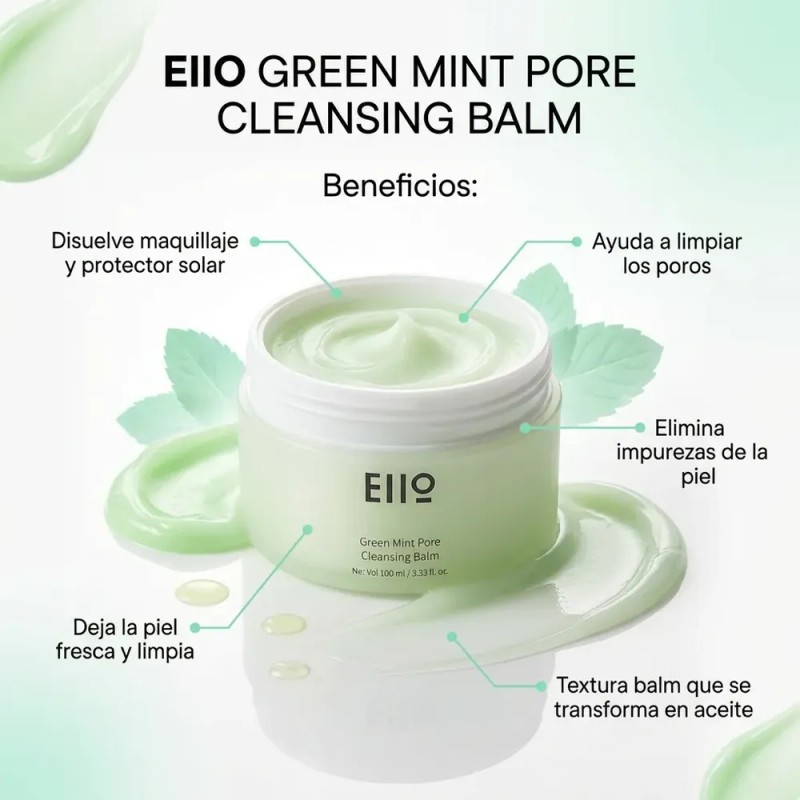 Eiio Bálsamo Desmaquillante Coreano Green Mint Piel Grasa