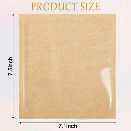 400 Pcs Heat Sealable Bakery Bags with Window 7.1 x 7.5 Inch Grease Resistant Kraft Cookie Bags Pastry Bags with Paper Stickers for Packaging Donut Bread Cookie Goods Sandwich Baked Treat (Brown)