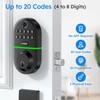 Yamiry Electronic Keypad Deadbolt, Fingerprint Door Lock,Keyless Entry Digital Lock