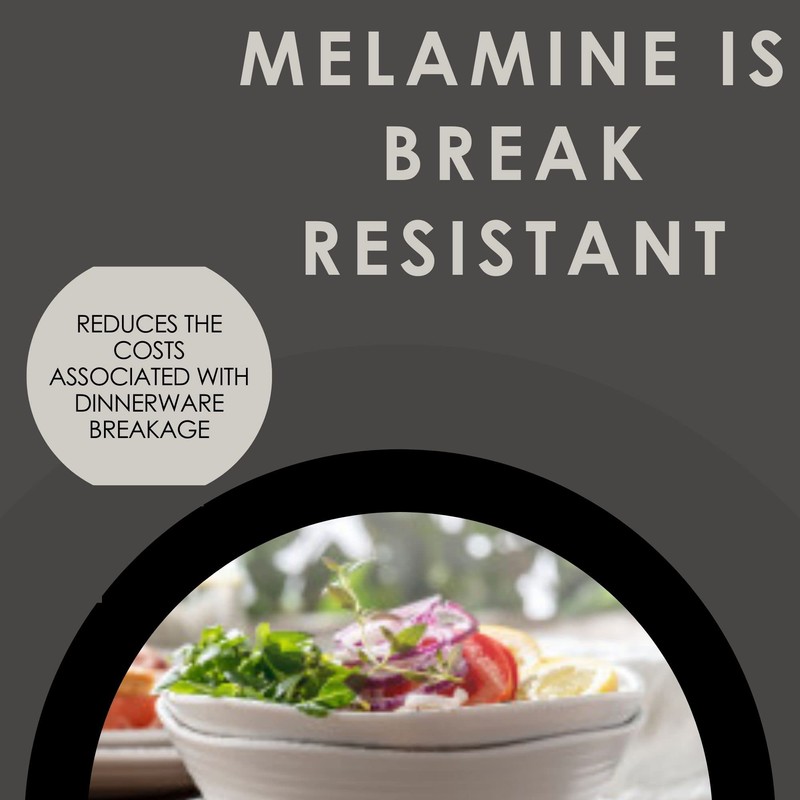 Steelite International 7194TM079 Melamine Oval Eared Serving Dish, Heavy Duty