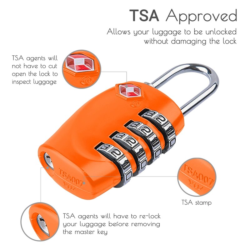 CFMOUR TSA Suitcase Locks - 1, 2, 3, 4, 5,