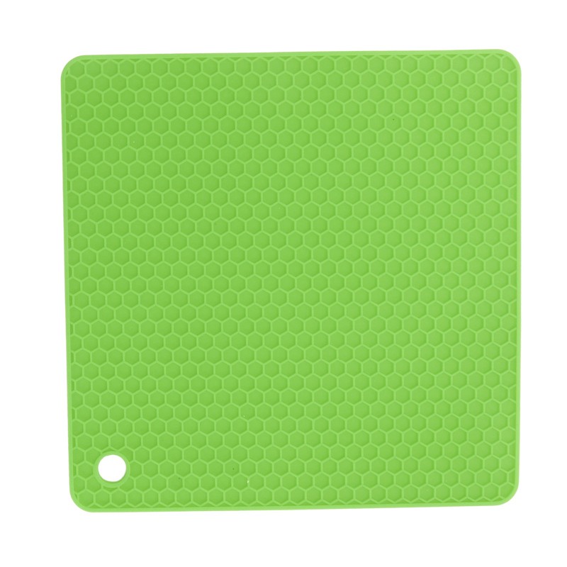 5Pcs Silicone Trivet Mat Square Round Honeycomb Hot Pad Non