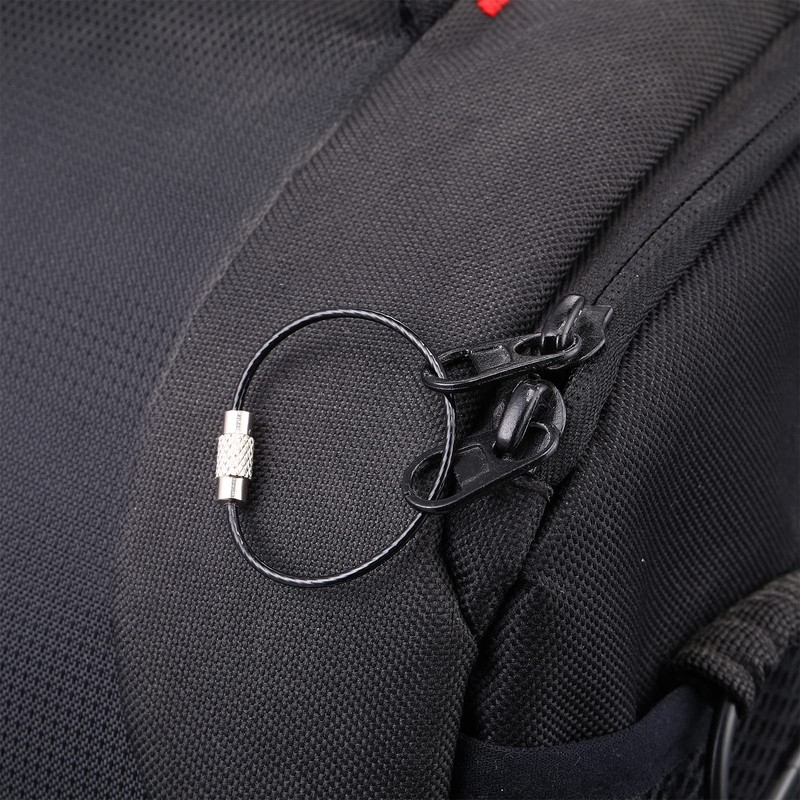 Tuanse 200 Pcs Wire Keychain Cable Stainless Steel Wire Ring