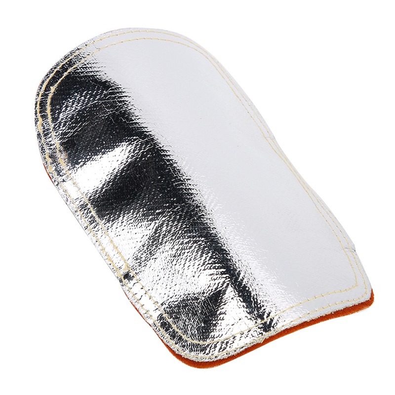 Heat Shield Split Cowhide Leather Aluminized Back Welding Hand Pad
