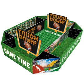 Gatherfun Gatherfun Football Party Supplies Kit - Complete Tailgate, Birthday & Celebration Snack Stadium Set | Essential Football Party Decorations & Favors