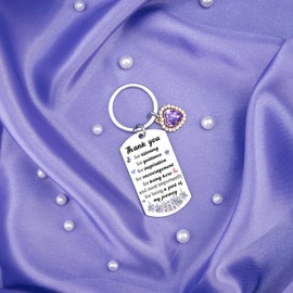 VMHEFAV Thank You Gifts Appreciation Gifts Keychain For Women Coworker Work Bestie Social Worker Birthday Present Heart Decor Unique Thoughtful Leaving Farewell Small Gift Ideas For Her