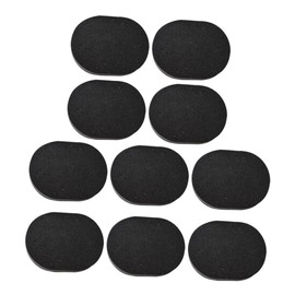 Healvian 10pcs Bamboo Charcoal Facial Cleaning Sponges Skin Friendly Makeup Remover Pore Cleansing Tool for Oily Skin