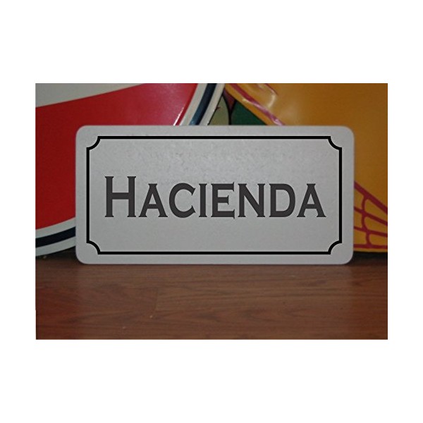 Hacienda Vintage Style Metal Sign