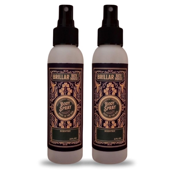 Buttered Rum Scented Shimmering Body Spray, 4 Oz (2 Pack)