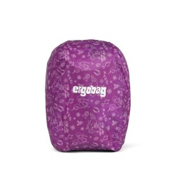 ergobag Rain Cover for Nursery Backpack, Mini Backpack, Waterproof, Fluorescent Colours, Reflectors, Elastic Band, Horses - Purple