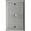 Brushed Satin Stainless Steel Single 1 Gang Cable TV Wall