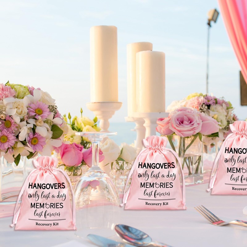 Hangover Kit, Hen Party Bags, 6-Piece Wedding Recovery Set, 15cm/5.9in*20cm/7.87in,