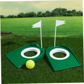 Totority 2pcs Golf Putting Cup Vibrant Indoor Practice Accessories with Flags Portable Golf Putting Aid for Enhanced Precision and Control for Home Office Use