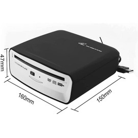 Reproductor de CD externo para coche, reproductor de CD USB para vehículo, reproductor de CD USB externo para navegación Android de coche, Plug and Play (versión Android 4.4 y superior)