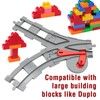 Rail Set - Compatible with Leading Duplo Bricks - Includes