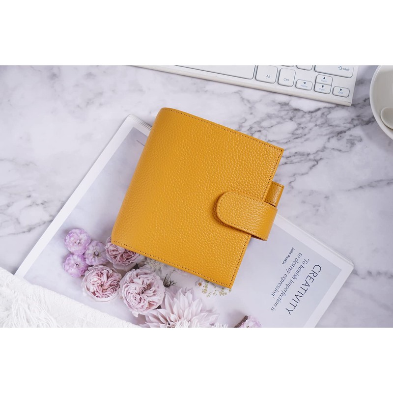 Moterm Pocket Luxe Ring Planner - Genuine Leather Binder Organiser