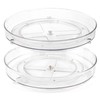 Spesh 2 Pcs Lazy Susan Turntable 360° Rotating Cupboard Organizers