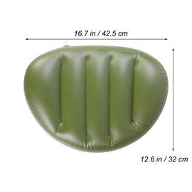 VORCOOL Fishing Seat Cushion Pad PVC Boat Raft Seat Cushion for Camping Fishing (Green)