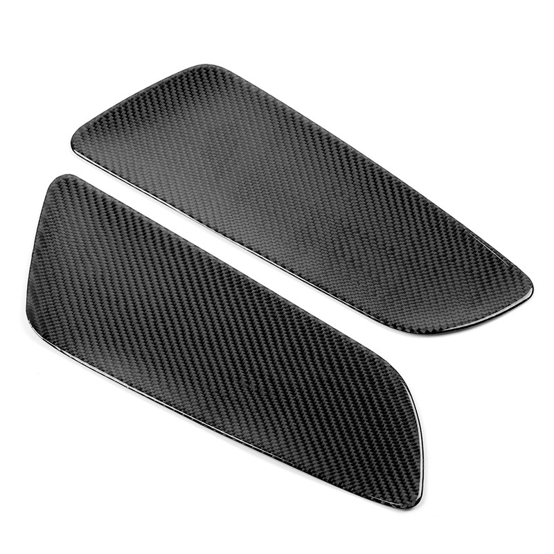 2Pcs Carbon Fiber Rear Car Door Panel Interior Decoration Fit