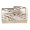 Girly Handbags Large Bow Clutch Bag, gold