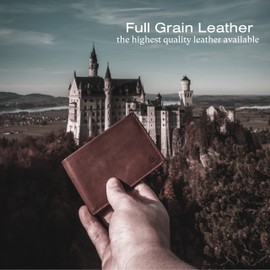 Andar Leather Slim Bifold Wallet - The Ambassador (Saddle Brown)