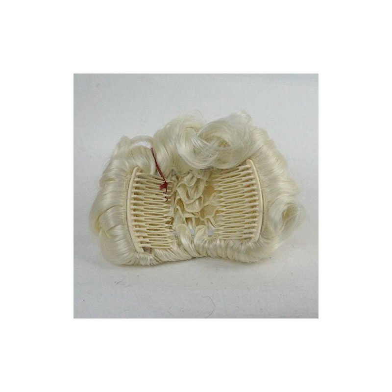 Lydell Short Messy Curly Dish Hair Bun Extension Stretch hair