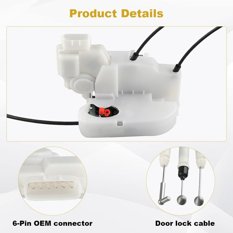 WMPHE Front Left Driver Side Lock Actuator Compatible with Nissan