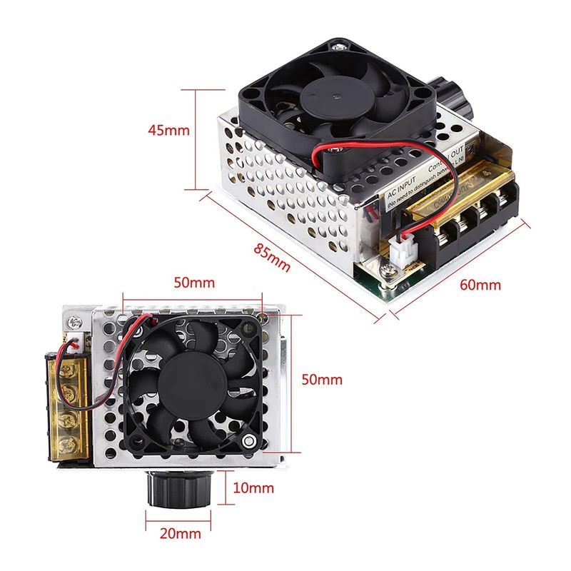 Walfront SCR Electric Voltage Regulator Dimmer Temperature Controller Motor Speed