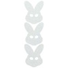 LiteMark Reflective White 2 Inch Bunny Sticker Decals for Hard