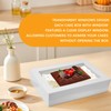 Aufind 6pcs Cake Boxes with Cake Board, 19x14x4.5 Inches White