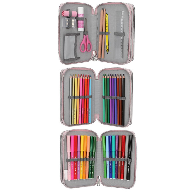Depesche 13315 TOPModel My BFF Filled 3-Compartment Pencil Case in